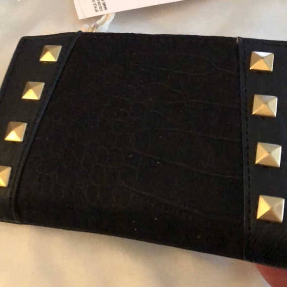 Jessica Simpson Farah Small Fran Faux Leather Indexer Wallet Meteorite NWT - Picture 10 of 12